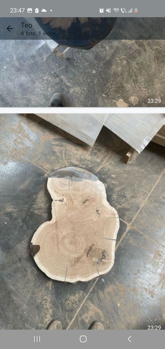 Masute cafea rotule cu epoxi uscate in uscator