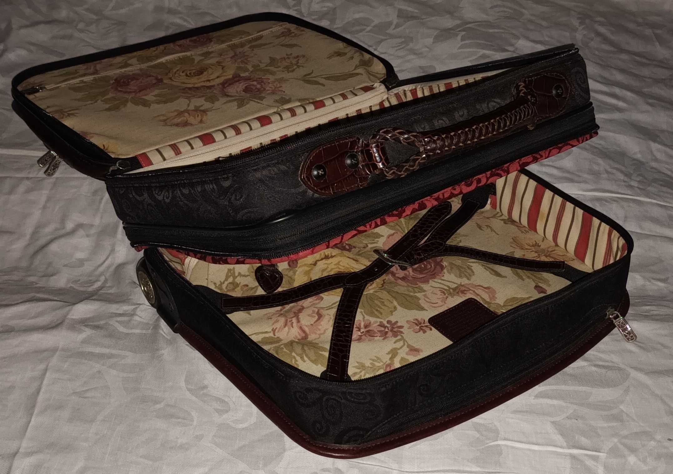 Geanta voiaj/troller Brighton Deluxe (cu piele de crocodil)