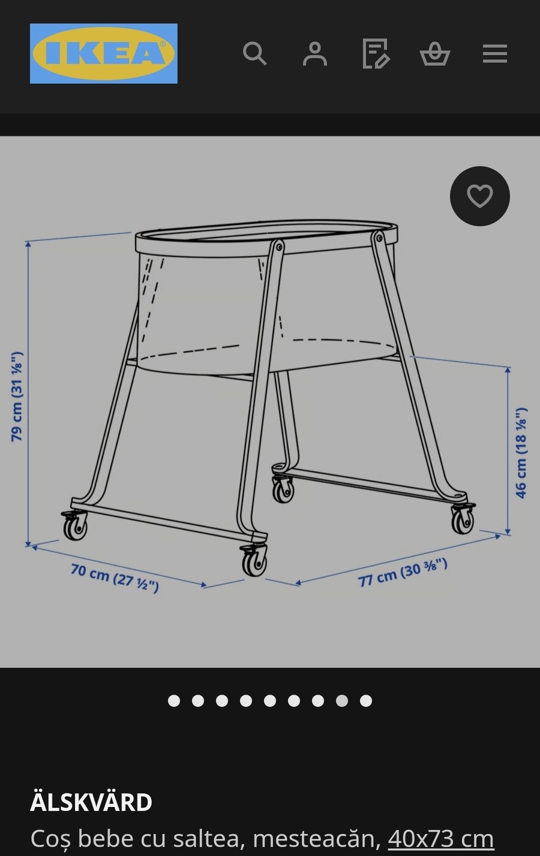 Cos bebelusi Ikea