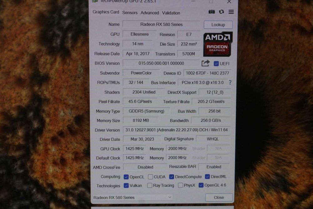 Видеокарта RX 580 8GB Red Devil Golden Sample 1425mhz core/ вкл ДДС