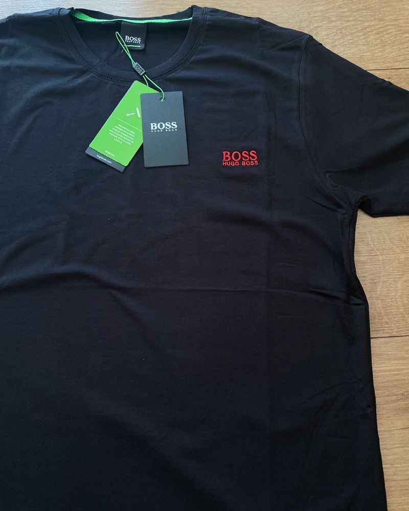 Тениска Hugo Boss M L XL XXL сини, черни и бели тениски