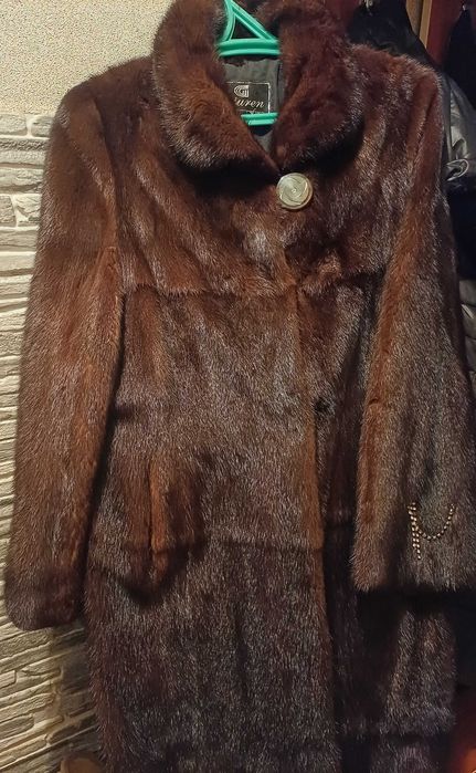 Шуба норковая длинная