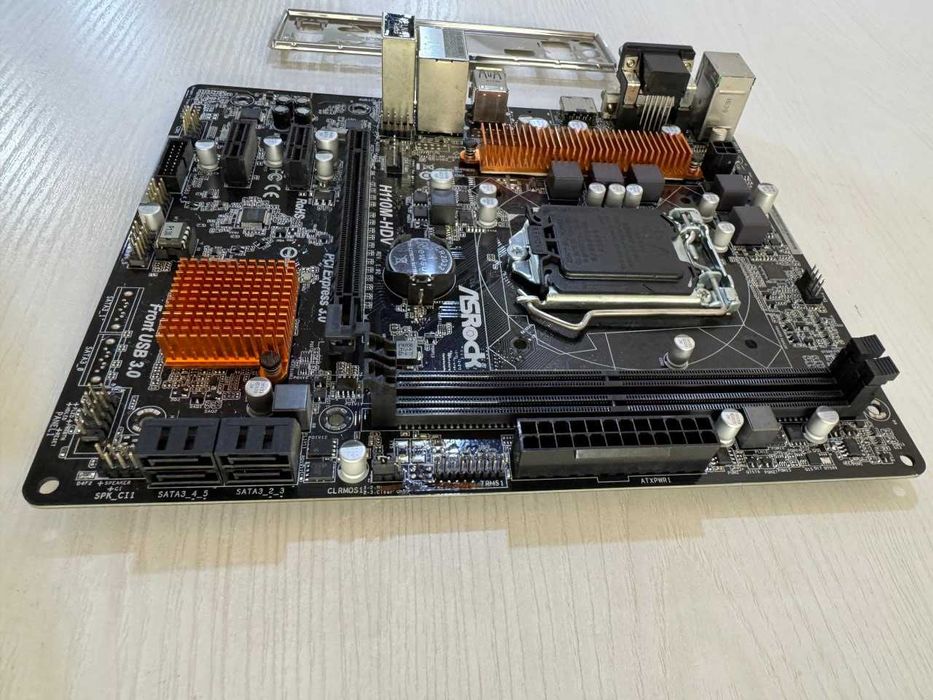 ASRock H110 HDV 1151 soket DDR4 holati ideal + garantiya