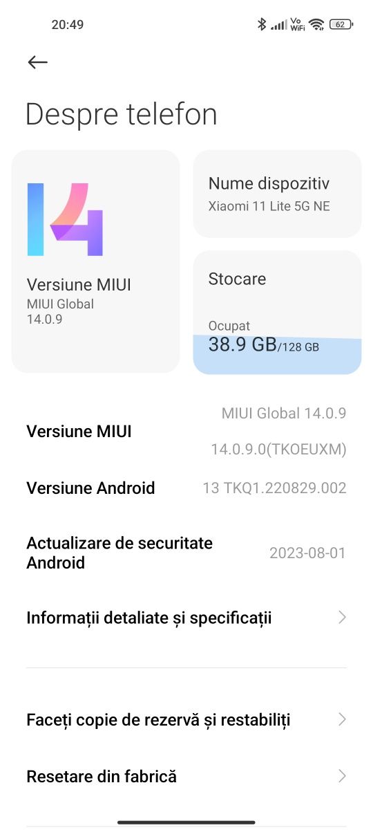 Xiaomi Mi 11 Lite 5G NE