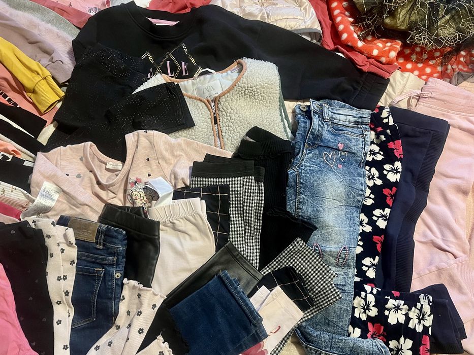 Лот дрехи за момиче есен-зима р-р 110-116