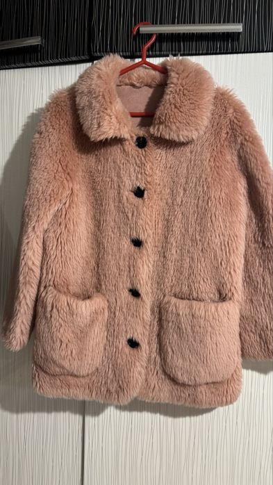 Дамско розово палто