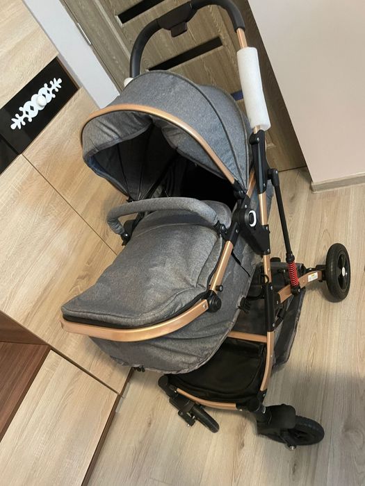 Cărucior bebe 3 în 1
