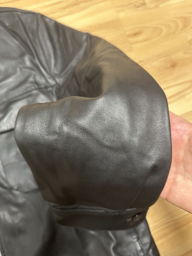Мъжко яке от естествена кожа Zara XL