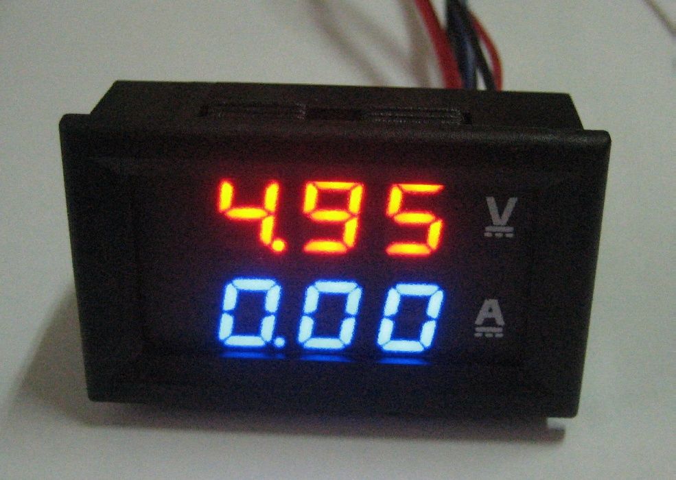Комбиниран цифров волтметър и амперметър вграден шунт Dc 0-100v 0-10a