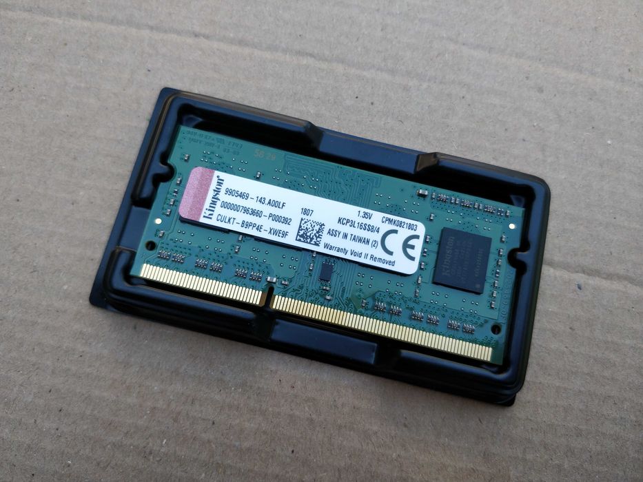 Vând memorie notebook Kingston 4GB SODIMM DDR3L, 1600 MHz, CL11