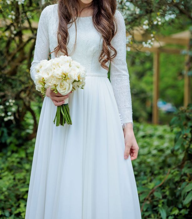 Rochie de mireasă realizată la atelierul Ligia Mocan, mărime S/XS