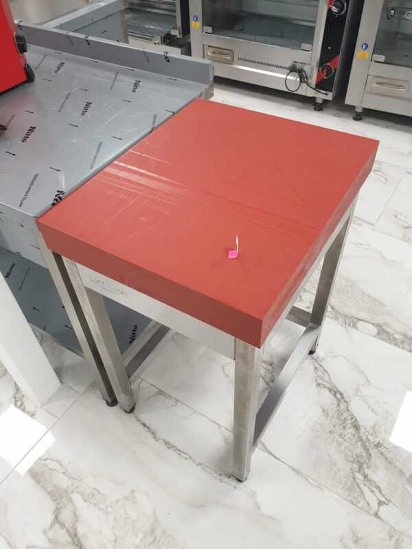 Butuc carne cu blat din polietilena 500x600x850mm