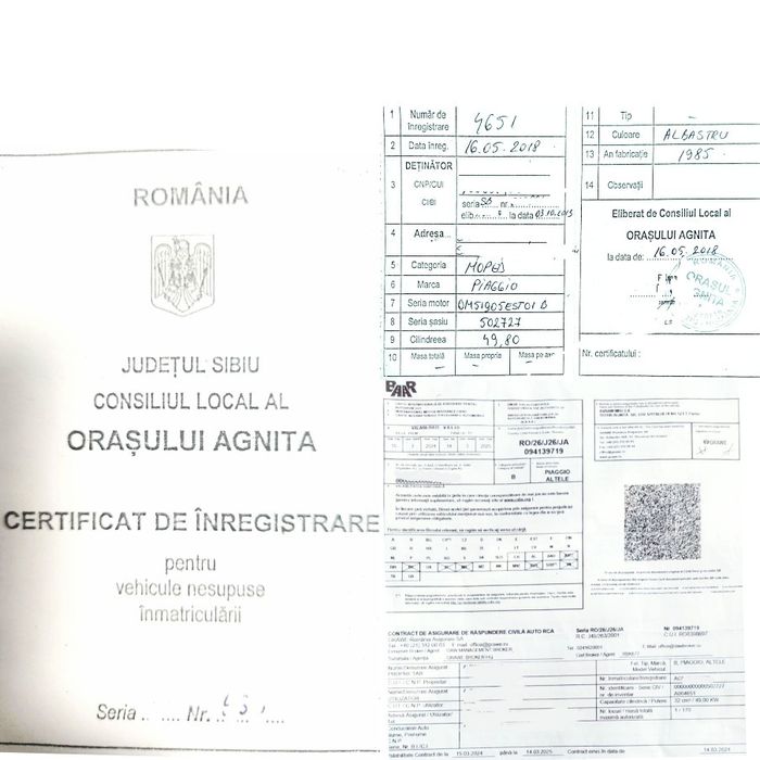 1.500 Euro - Piaggio Ape 50 Classic Pick Up - inmatriculat la primarie