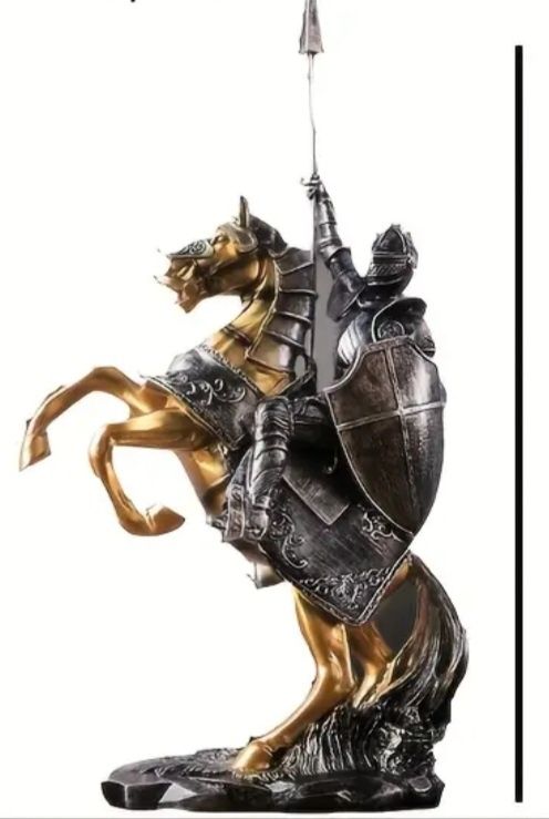 Sculptura cavaler pe cal