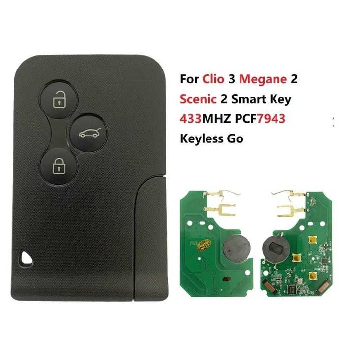 Cartela keyless megane 2 scenic 2