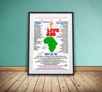 Poster Concert Live Aid 1985