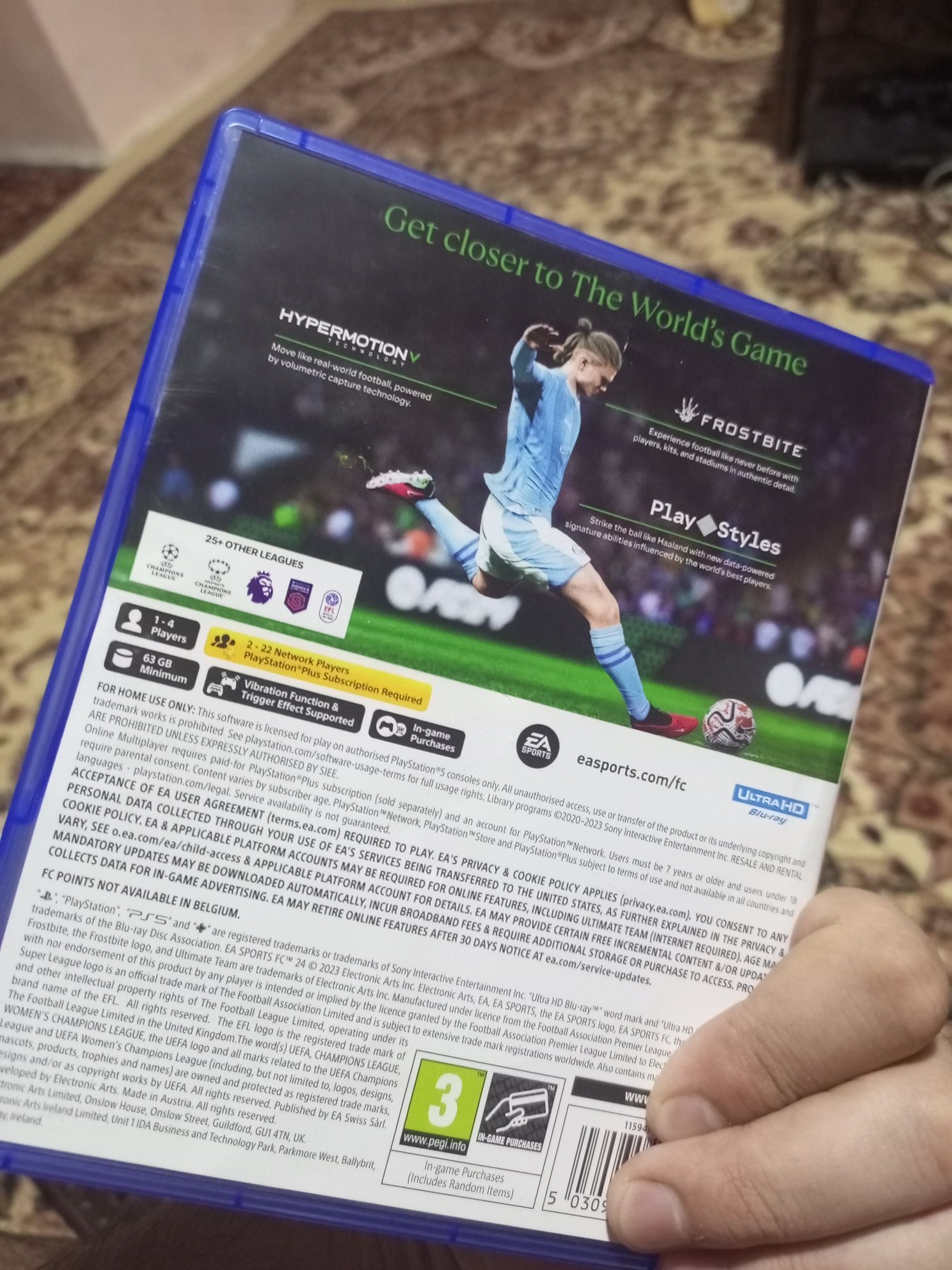 Fc 24 диск плейстейшн 5 га