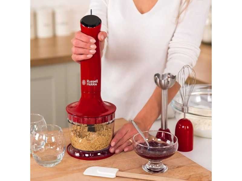 Кухненски Блендер 3 в 1 Russell Hobbs 24700-56, Червен, 500W