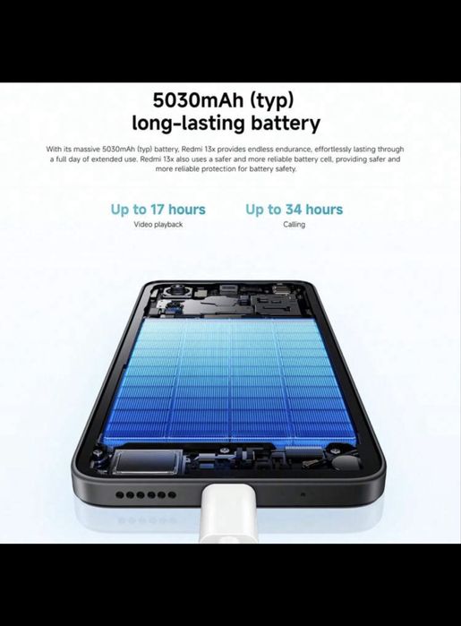 Redmi 13x (8GB+256GB)/ Gold/ 108Mp / Incarcator 45W- rapid /Cablu 120W