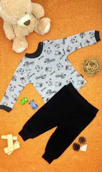 Set LITTLE LIFE compus din pantaloni si bluza cu imprimeuri simpatice