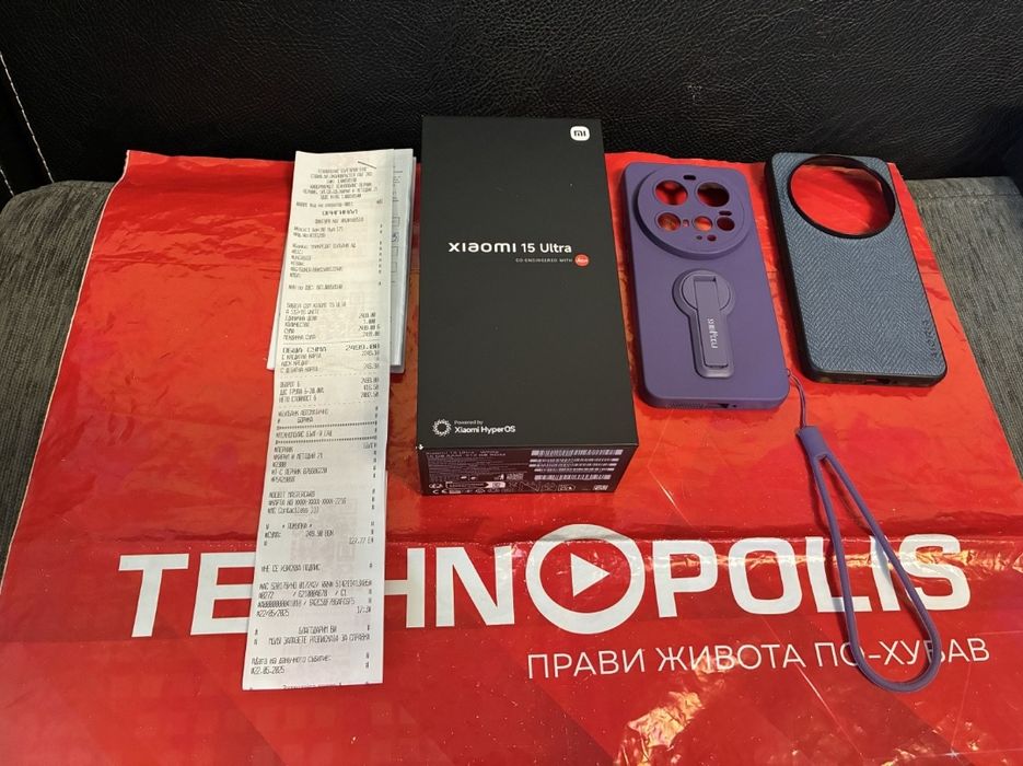 КАТО НОВ 512GB Xiaomi 15 Ultra Технополис Гаранция 2027г. White