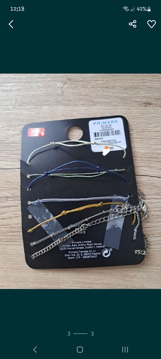 Cercei surub + bratari opia primark