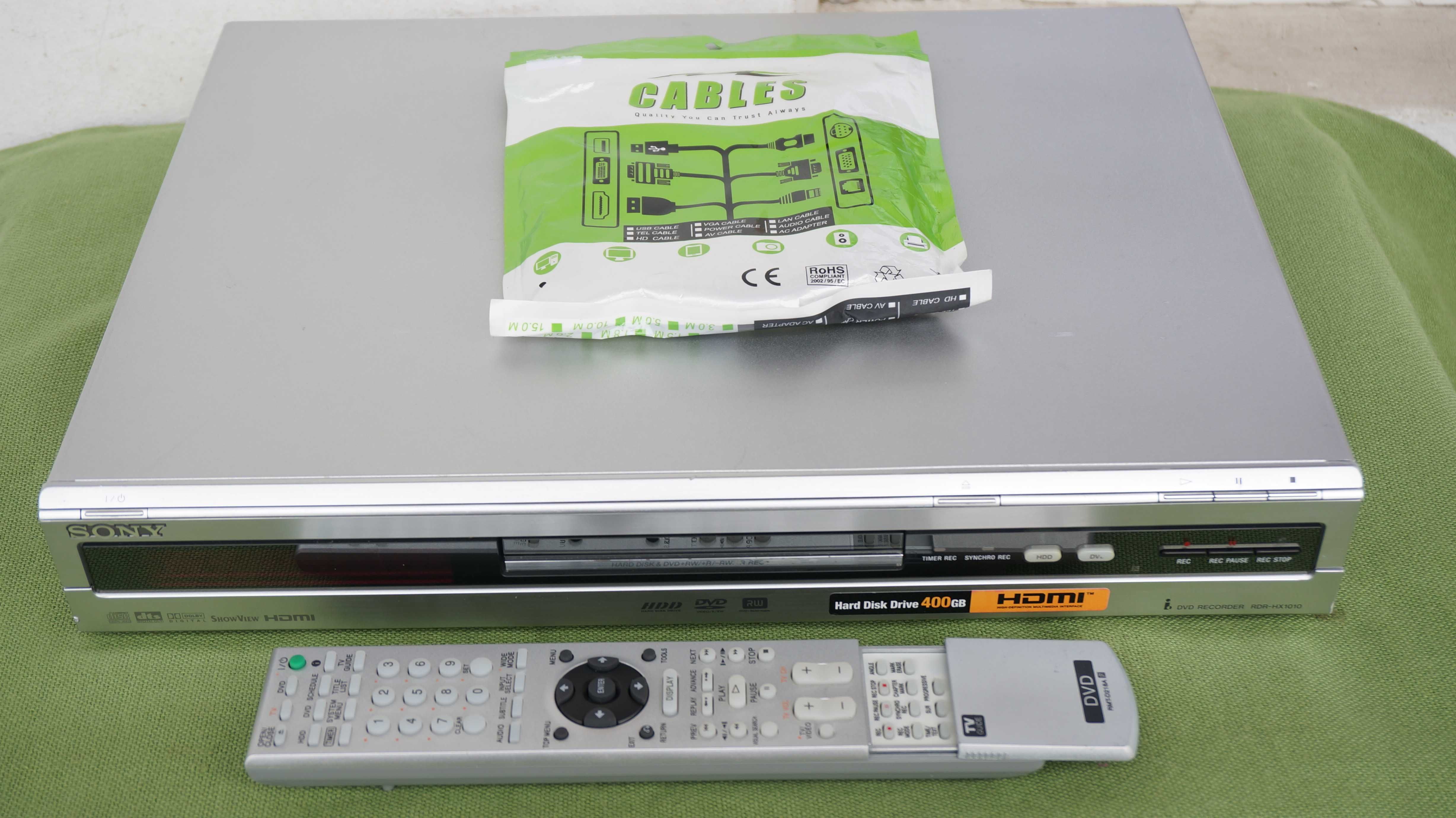 DVD recorder combo cu HDD Sony RDR-HX1010