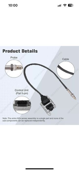 Nox Sensor Mercedes A0009058111 A0009053109 W213 W205 W177 W247
