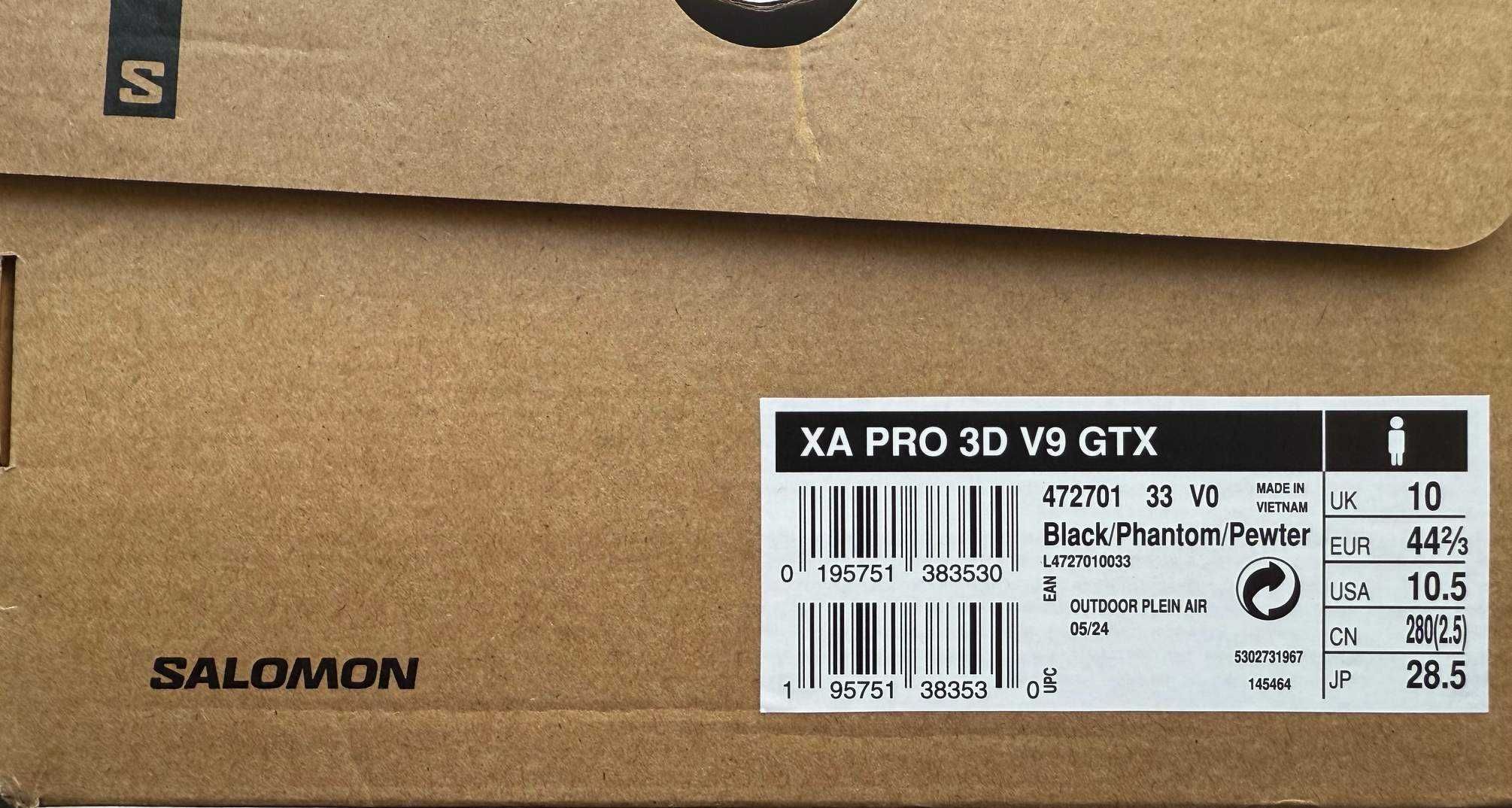 мъжки маратонки Salomon XA Pro 3D V9 Gore-Tex UK 10