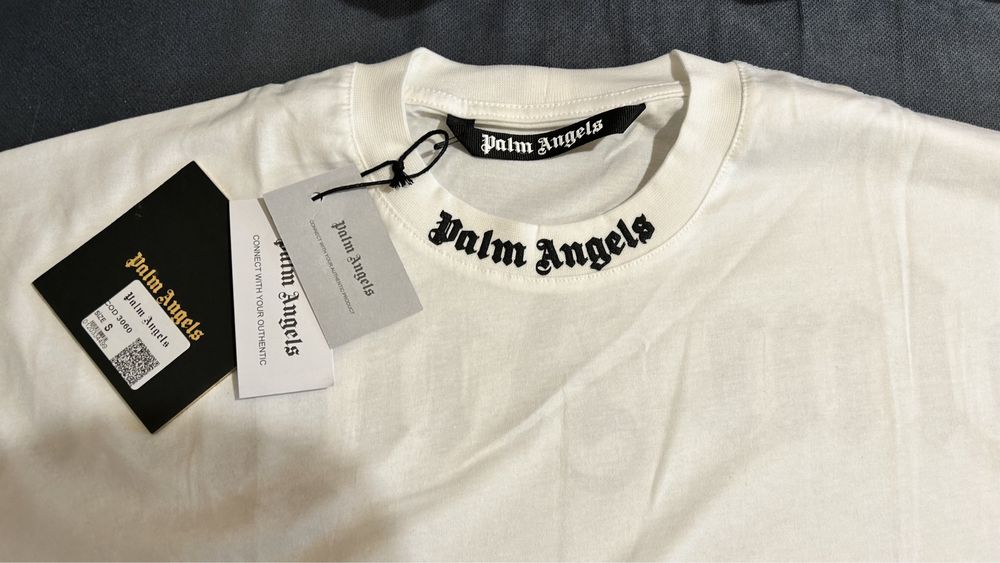 Tricou Palm Angels Collar Logo