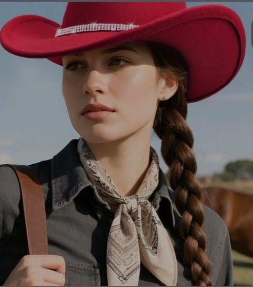 Palarie rosie cu strasuri