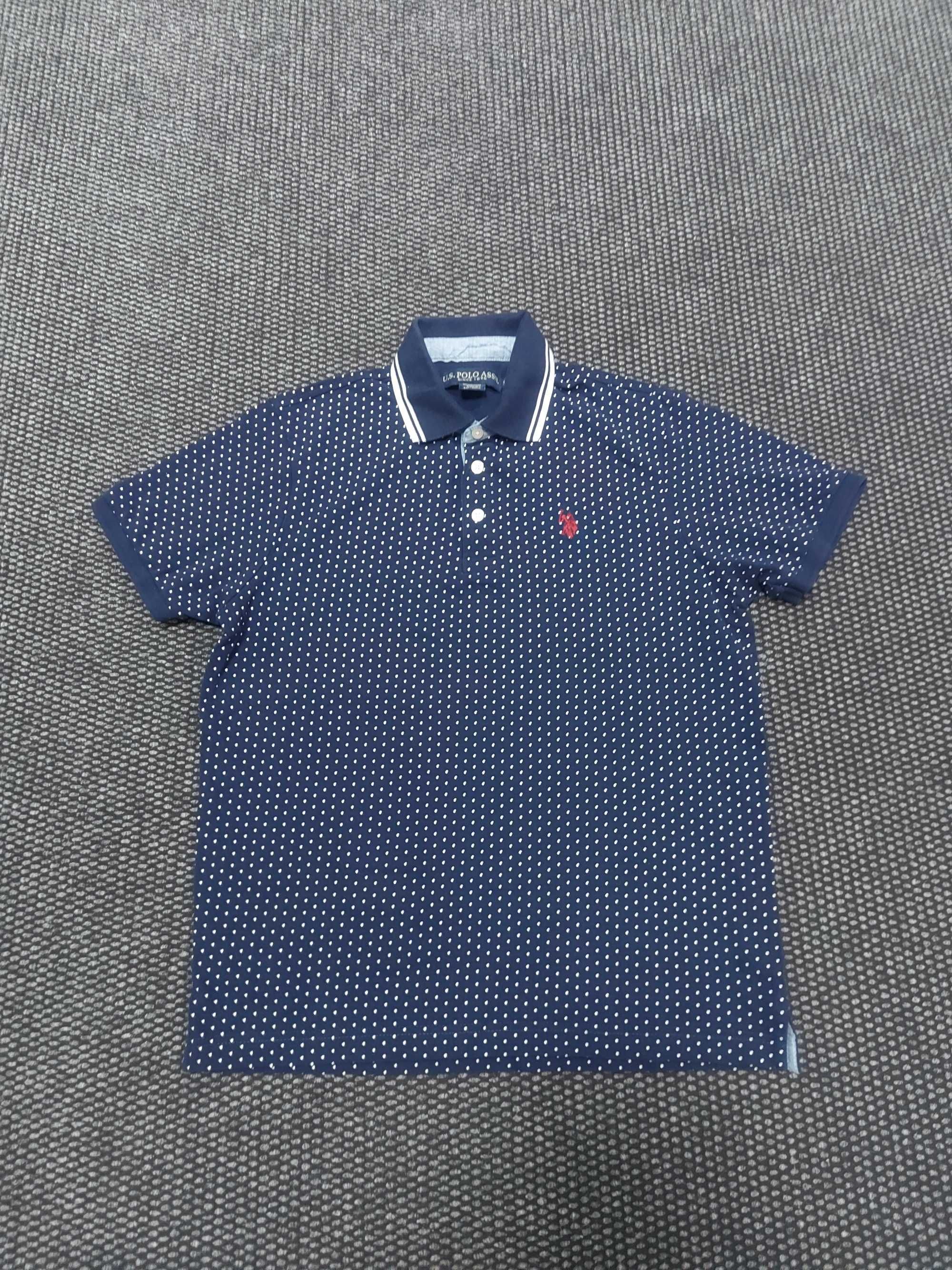 Us polo Assn тениска с  яка S  размер