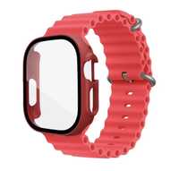 Curea Hoco Silicon + Husa Plastic Ceas Iphone Apple Watch Ultra 49MM