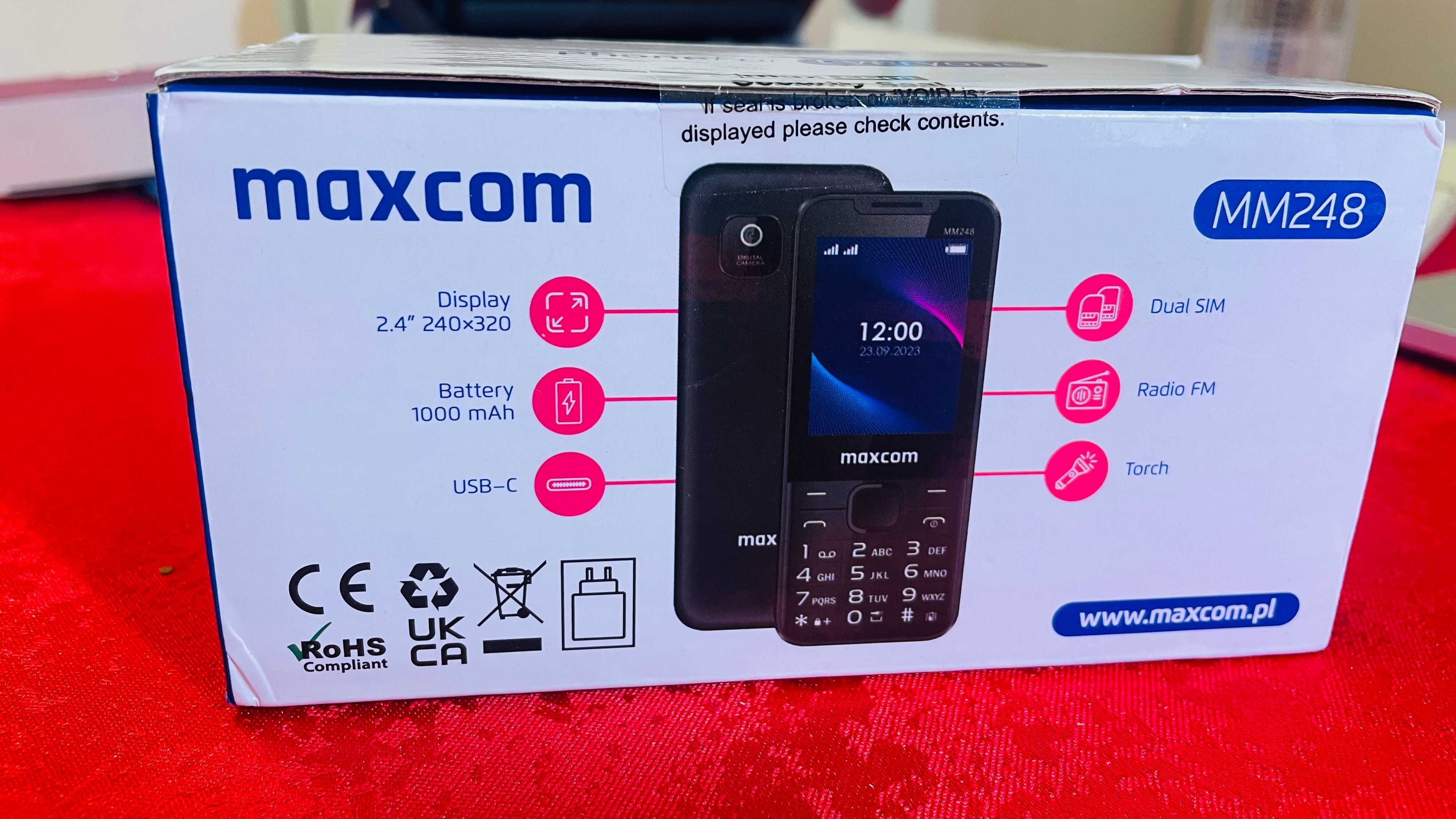 Telefon Maxcom MM248 4G Black – Nou, Sigilat, Neactivat