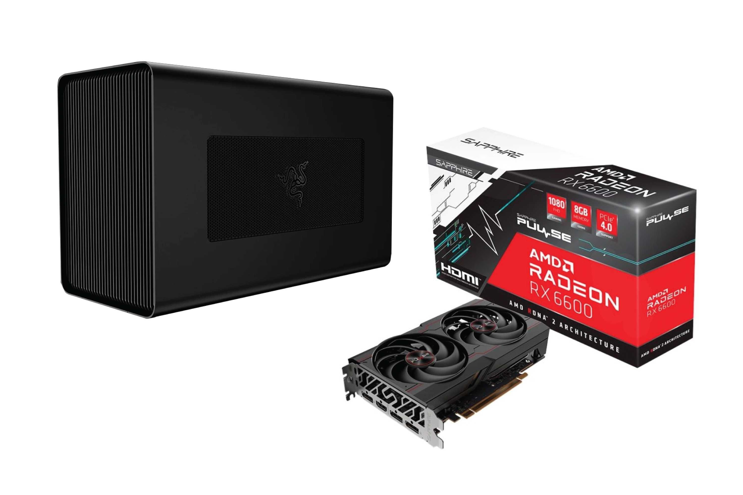 Vand GPU extern RazerCoreX Chroma + Sapphire RX 8Gb