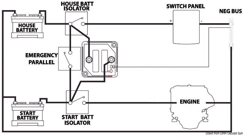 Зарядно реле за 2 акумулатора 12/24V 160A