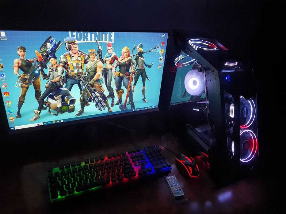 Мощный Игровой ПК. Все новое в упаковке.i7/RX580/16Gb/27"монитор200Hz