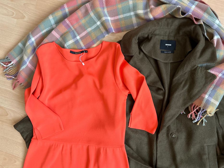 Вълнен тренч  & вълнен шал Trussardi