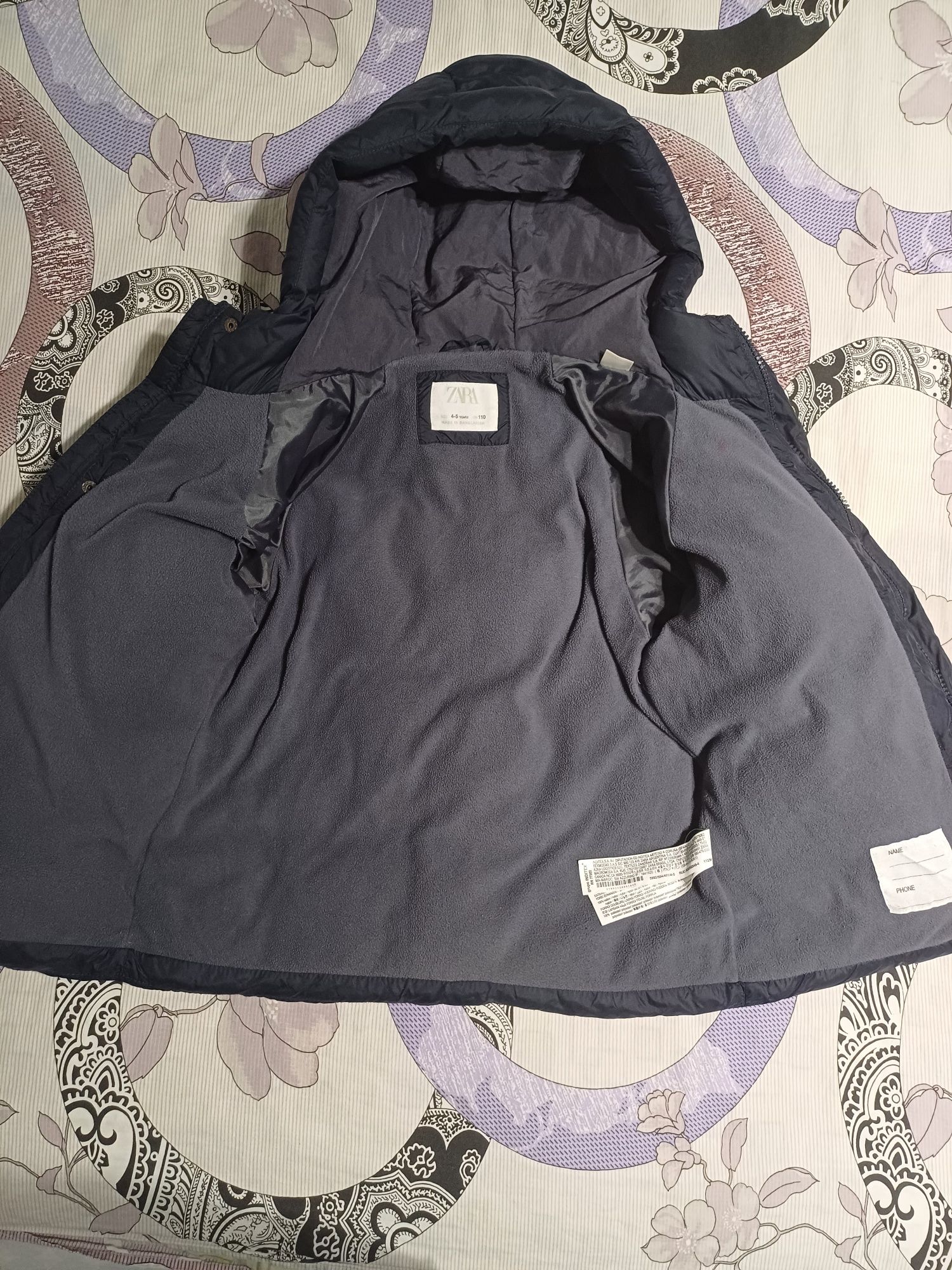 Зимняя куртка от Zara 4-5 лет