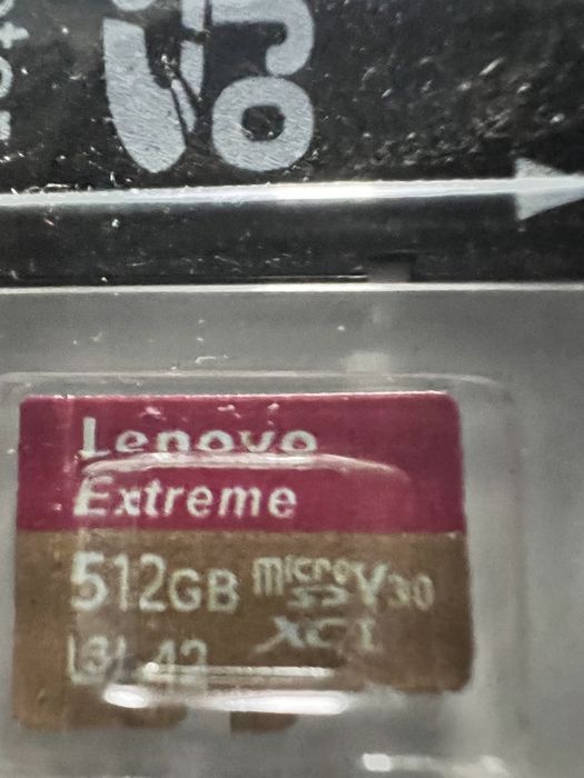 Card SD Lenovo Extreme 512GB A2 V30 drona video foto