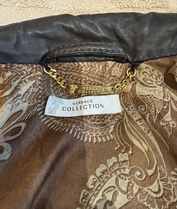 Дамско кожено яке Versace Collection размер М