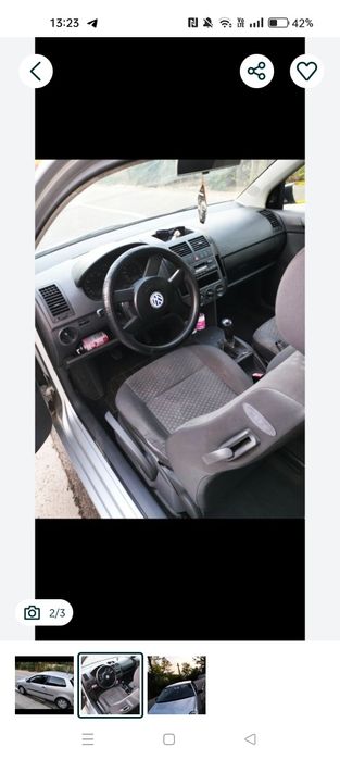 Vând VOLKSWAGEN POLO 1,2 benzina in stare defectă preț 1900 lei