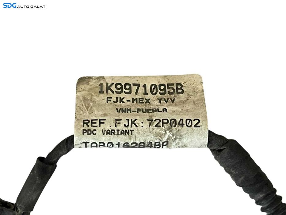 Cablaj Instalatie Electrica Senzori Parcare Spoiler Bara Fata Fara Proiectoare VW Golf 6 2008 - 2014 Cod 1K9971095B [L7725]