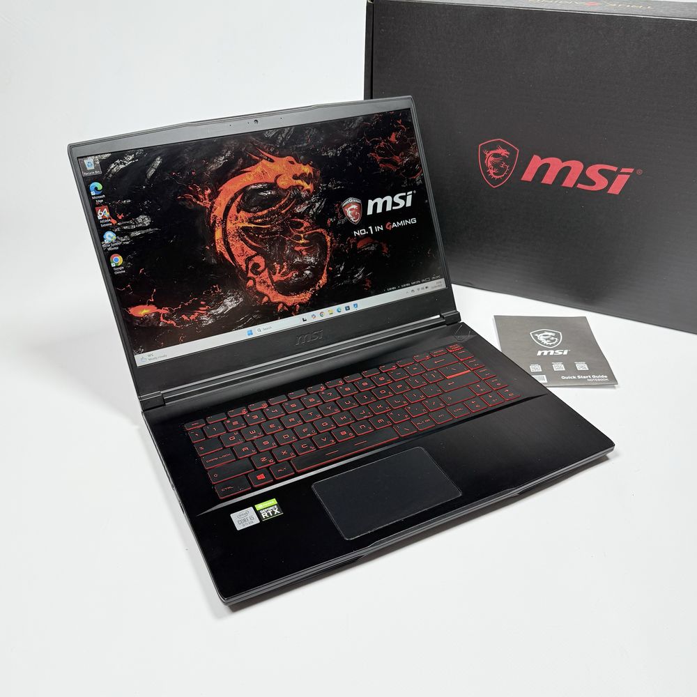 MSI Thin/15,6” 144Hz IPS/RTX 2060 6GB/i5-10300H/16GB RAM/512GB NVMe