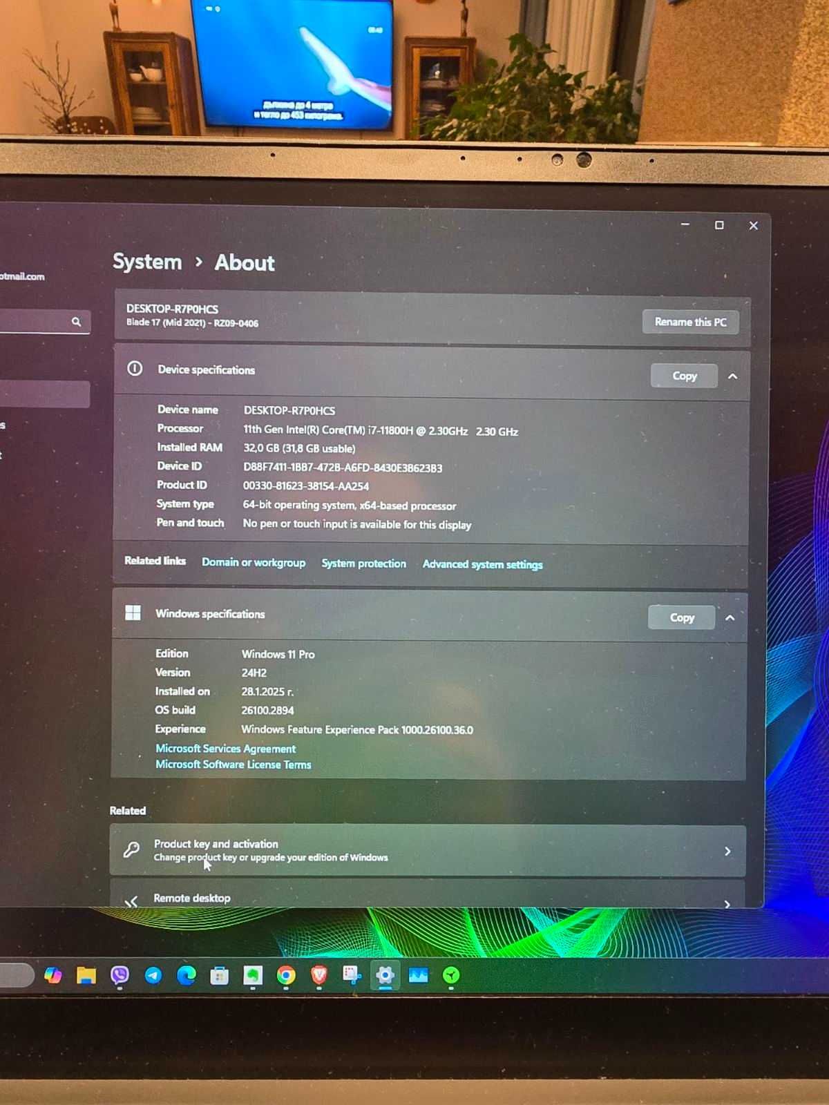Razer Blade 17" 360HZ/RTX3060/32Ram/Core i7 11800H/1TB  Бартер!