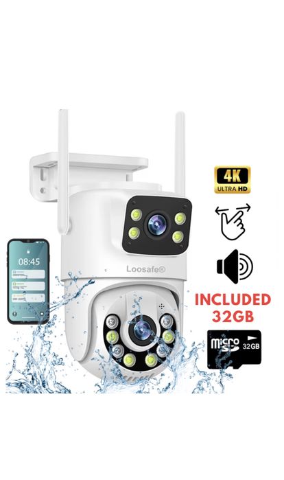 Camera de supraveghere WiFi 4K interior/exterior