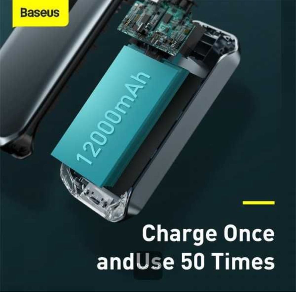 Baseus Стартер (Пусковое устройство для авто)Car Jump (12000mAh,1200A)