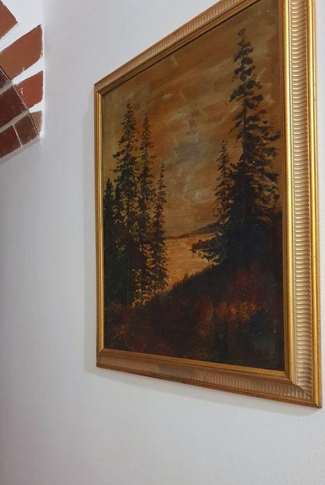 Tablou vechi original pictor italian anul 1911