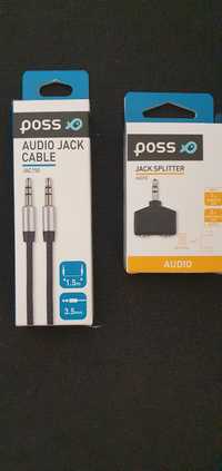 Cablu jack 3.5mm - jack 3.5mm si adaptor audio