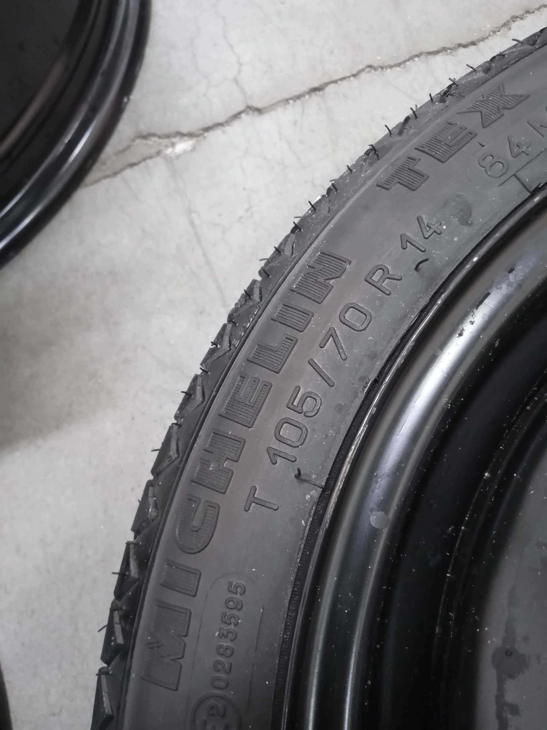 6 - 1 бр. Стоманени джанти 14" 4x100 с гуми 105/70R14 Seat Ibiza